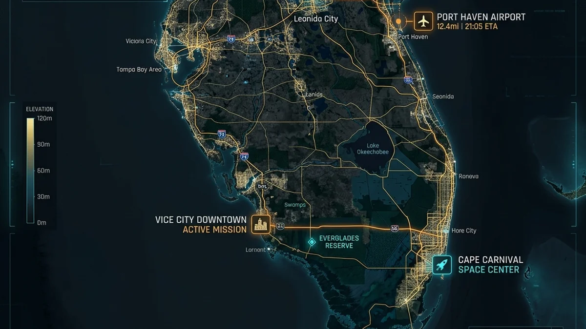 GTA 6 Map Size & Locations: Leonida is Bigger Than You Can Imagine
