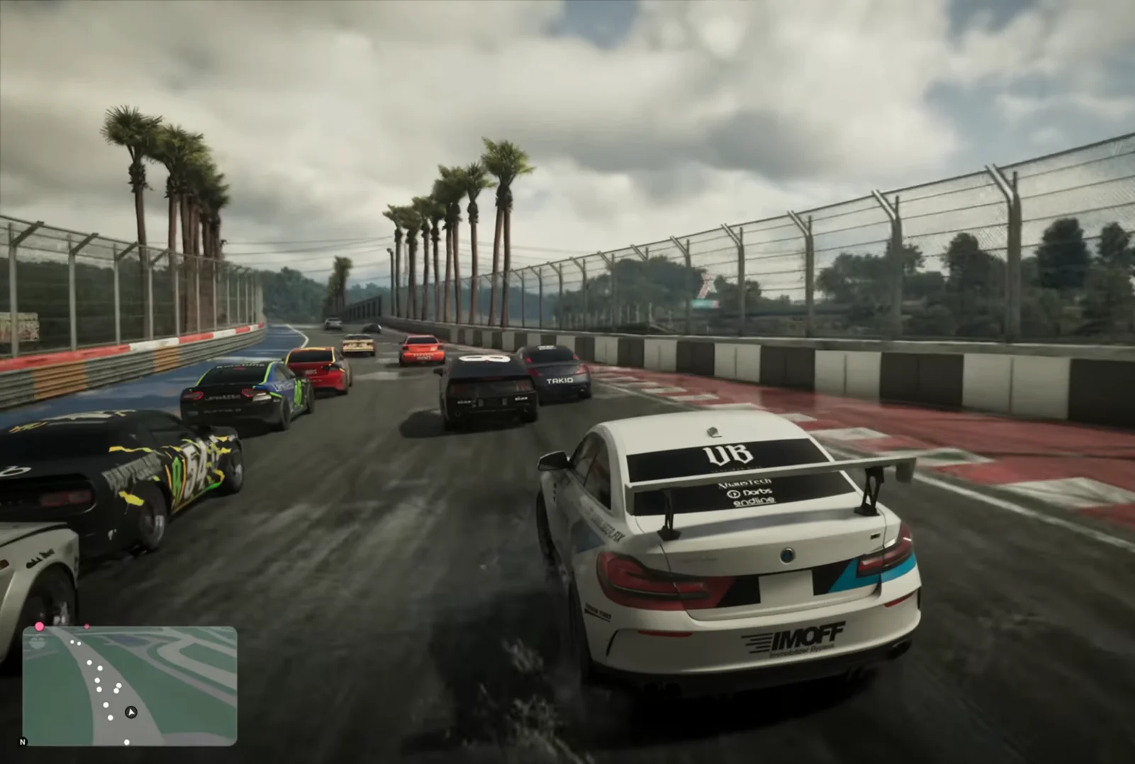GTA 6 Real Gameplay Snapshot - Circuit Racing with Wet Asphalt Ray-Traced Reflections